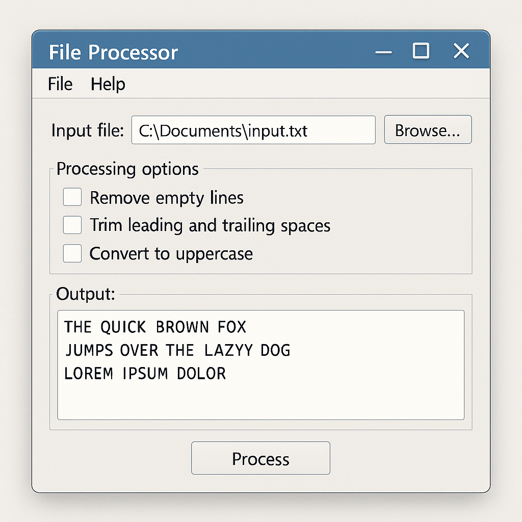 Desktop App UI